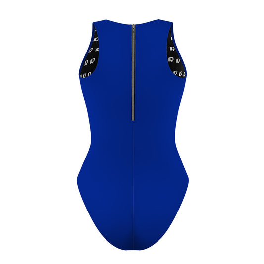 Solid Royal Blue - Solid Women's Waterpolo Swimsuit Classic Cut