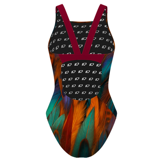 Fiery Bird - Classic Strap Swimsuit