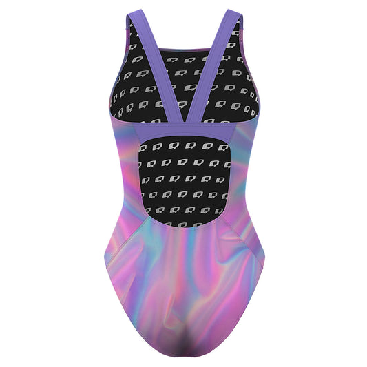 Holographic Swim - Classic Strap Swimsuit