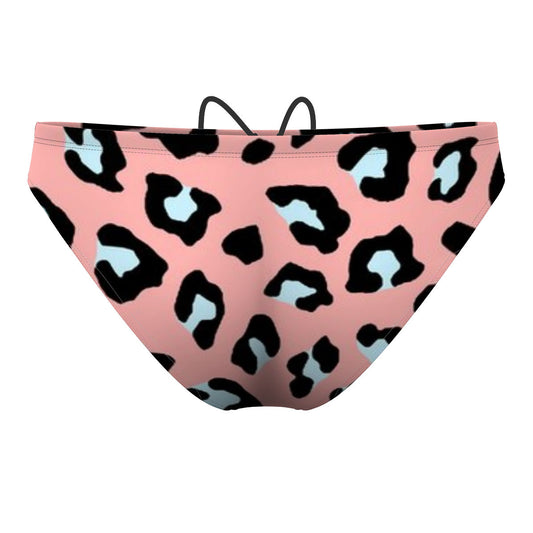 Peachy Leopard - Waterpolo Brief Swimsuit