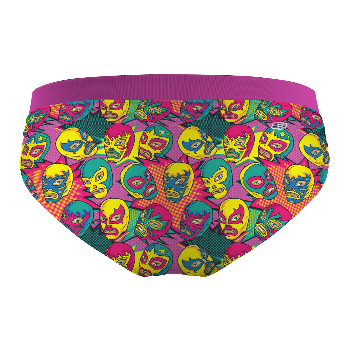 Comic Wrestling Mask - Classic Sports Bikini Bottom