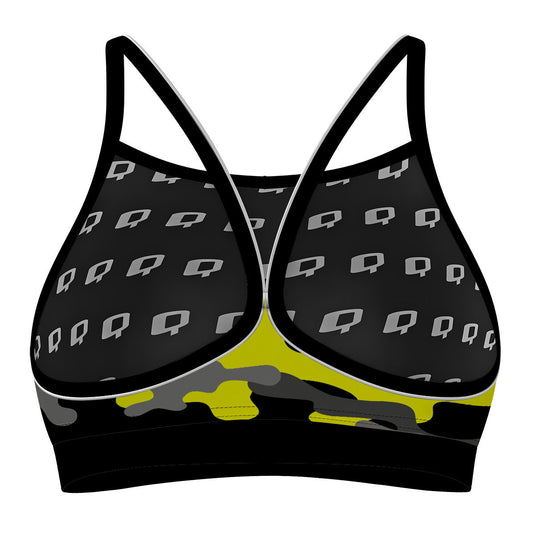 Yellow Camo - Classic Sports Bikini Top