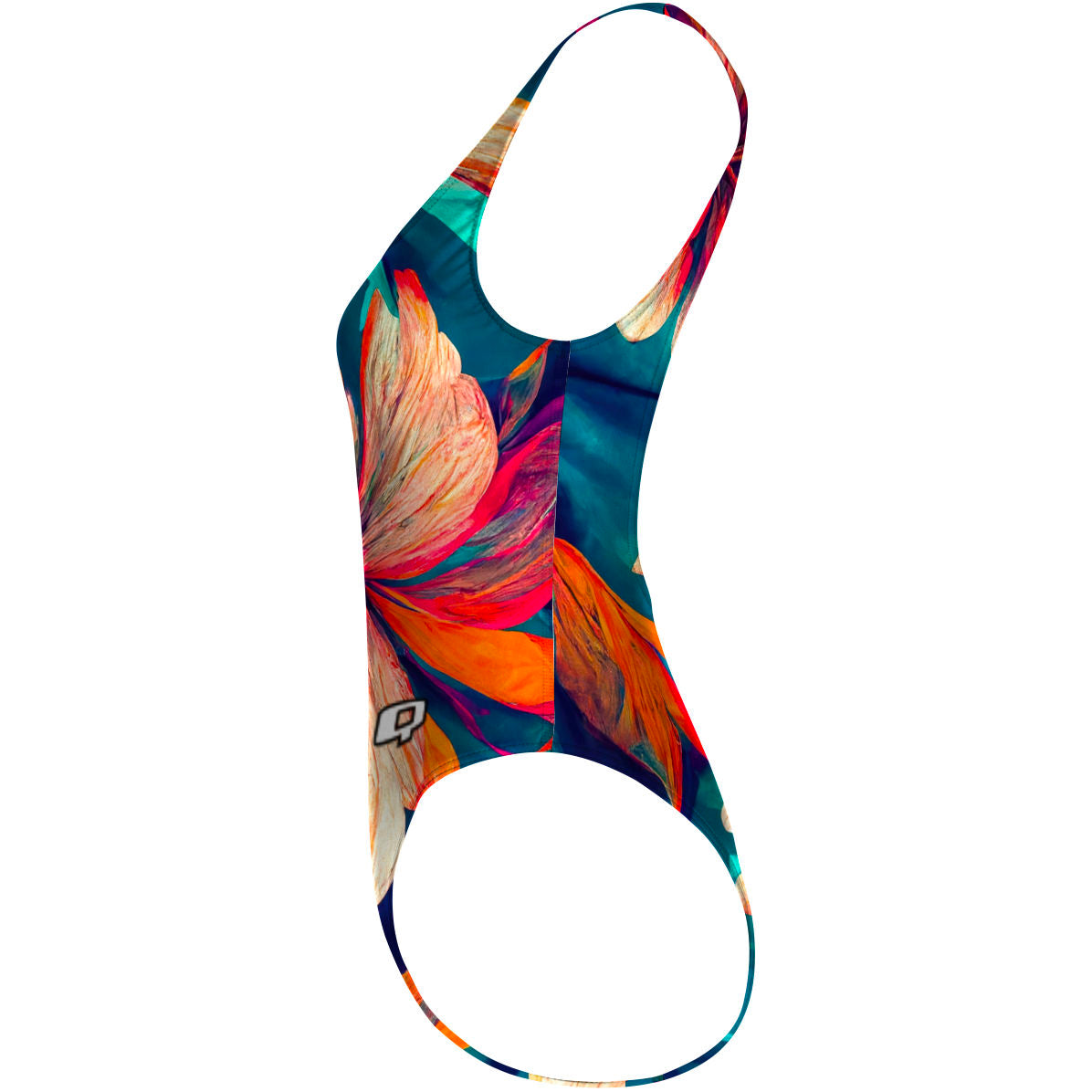 Wild Flowers - High Hip One Piece Swimsuit