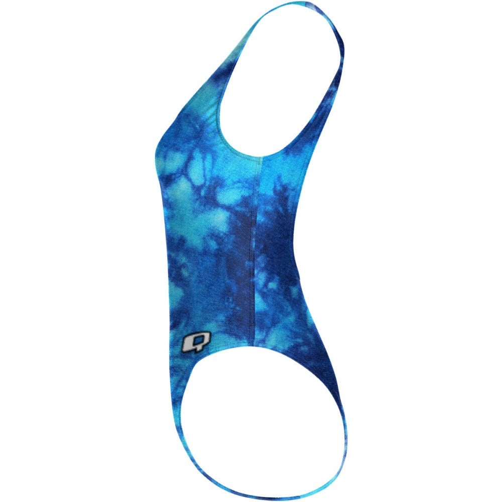Tie Dye Blue - High Hip One Piece