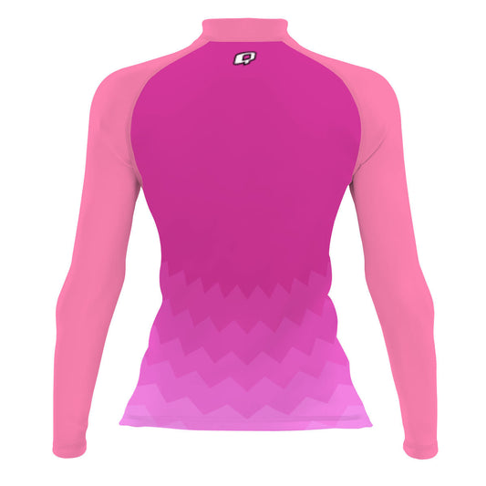 Pink Waves - Women's Surf UPF50+ Long Sleeve Rash Guard