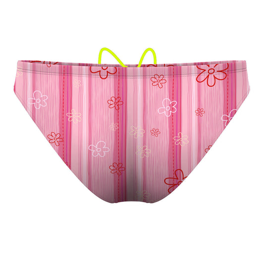 Pink Stripes - Waterpolo Brief Swimsuit