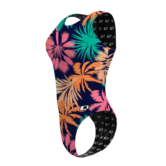 Blue Palms - Women Waterpolo Swimsuit Cheeky Cut