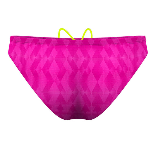 Hot Pink Plaid - Waterpolo Brief Swimsuit