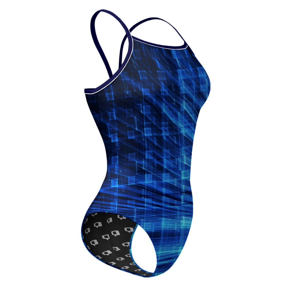 Oblique Blue - Sunback Tank