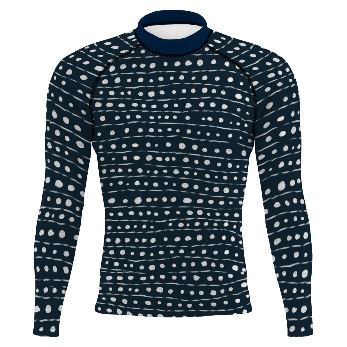 Playera Tiburon Ballena - Surf Rash Guard UPF50+ de Manga Larga para Hombre
