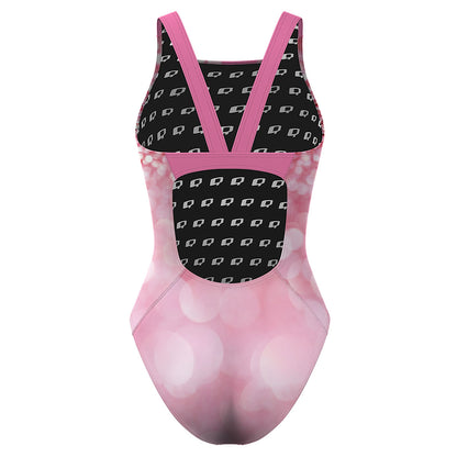 Rosé Glitter - Classic Strap Swimsuit