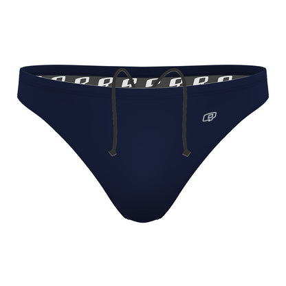 Solid Navy - Solid Waterpolo Brief Swimsuit