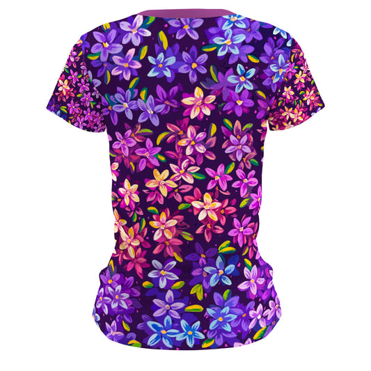 Fairy Flowers - Performance Shirt de Manga Corta para Mujer
