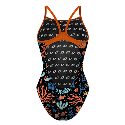 Sweet Coral - Skinny Strap Swimsuit