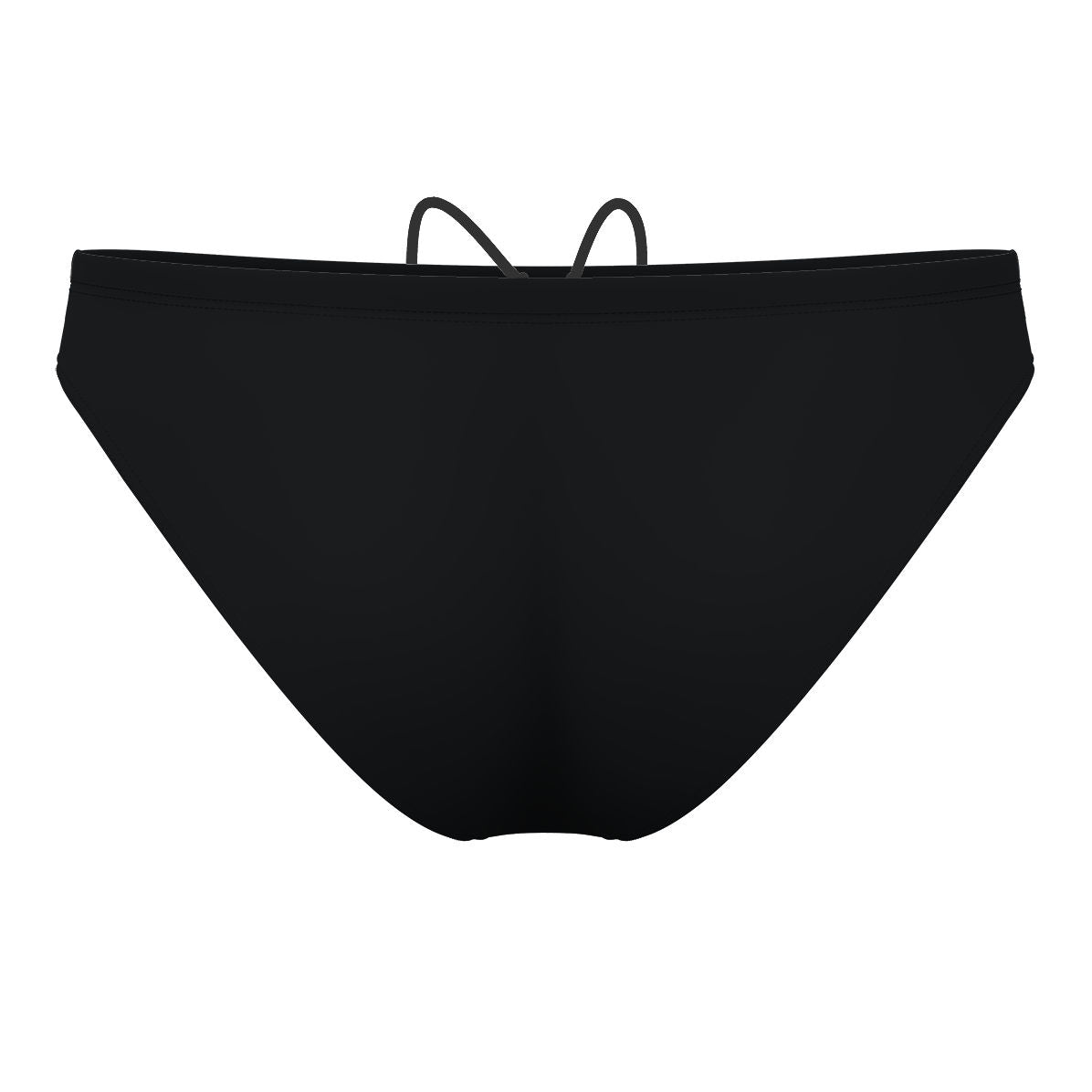Solid Black - Solid Waterpolo Brief Swimsuit