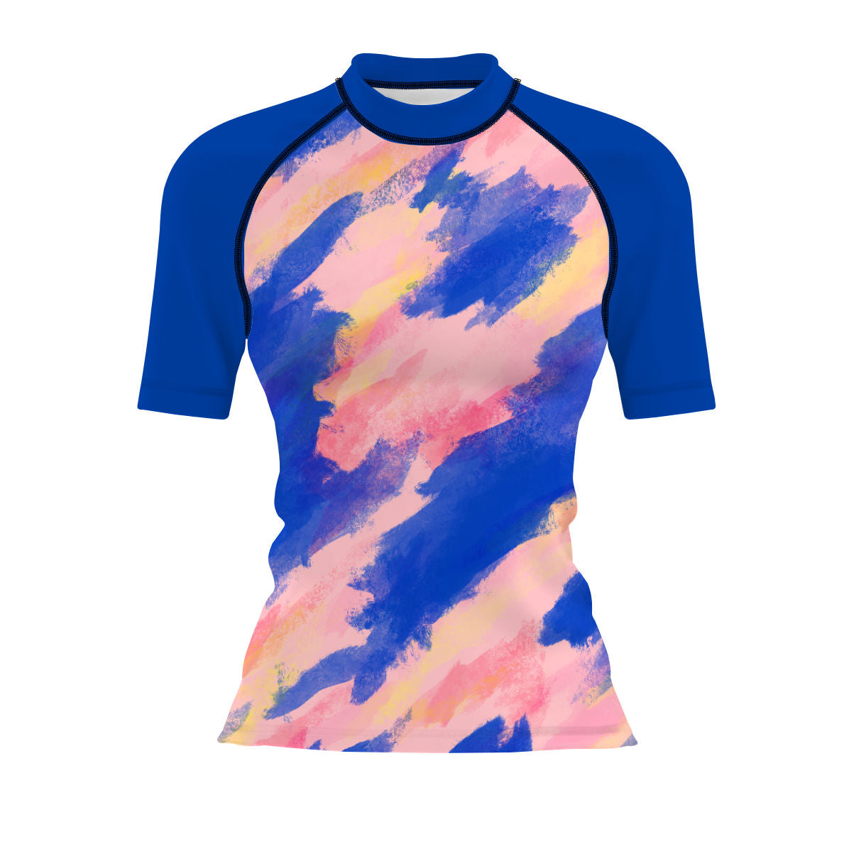 Ink drags - Surf Rash Guard UPF50+ de Manga Corta para Mujer