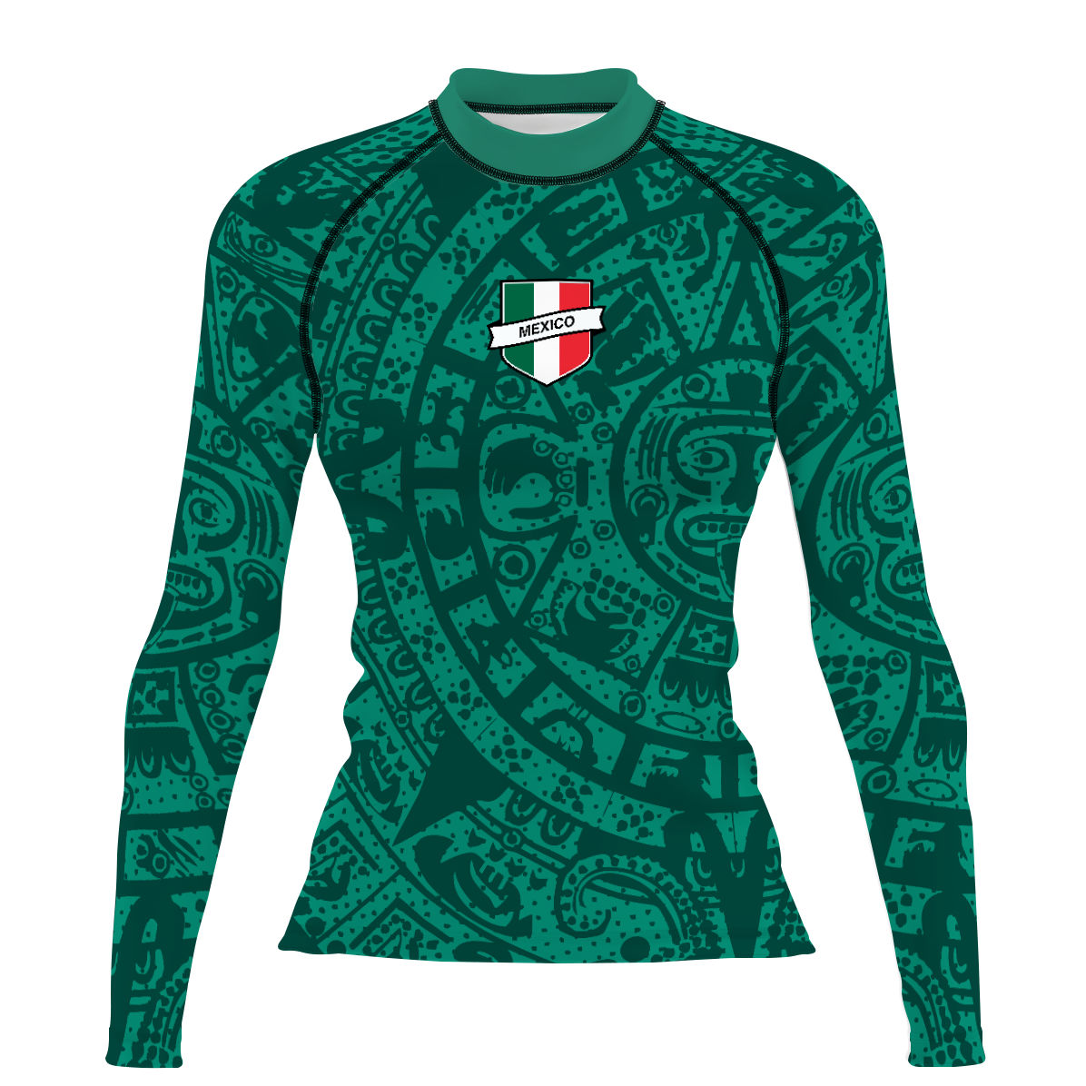 México 26 - Surf Rash Guard UPF50+ de Manga Larga para Mujer