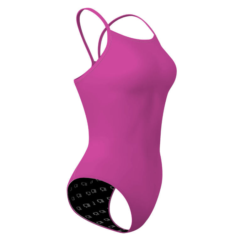 ROSA SOLIDO - Solid Skinny Strap Swimsuit - PERSONALIZED