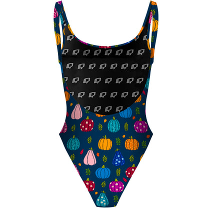 Groovy Gourds - Traje de Baño High Hip de una pieza