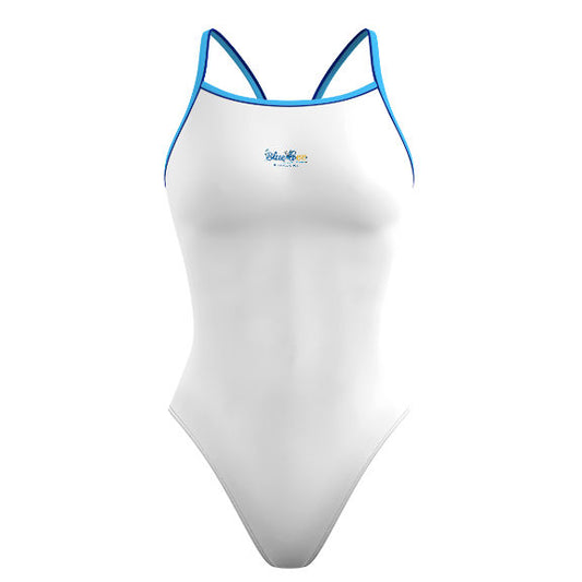 blue bee 2 - Traje de Baño Skinny Strap Sólido - PERSONALIZADO