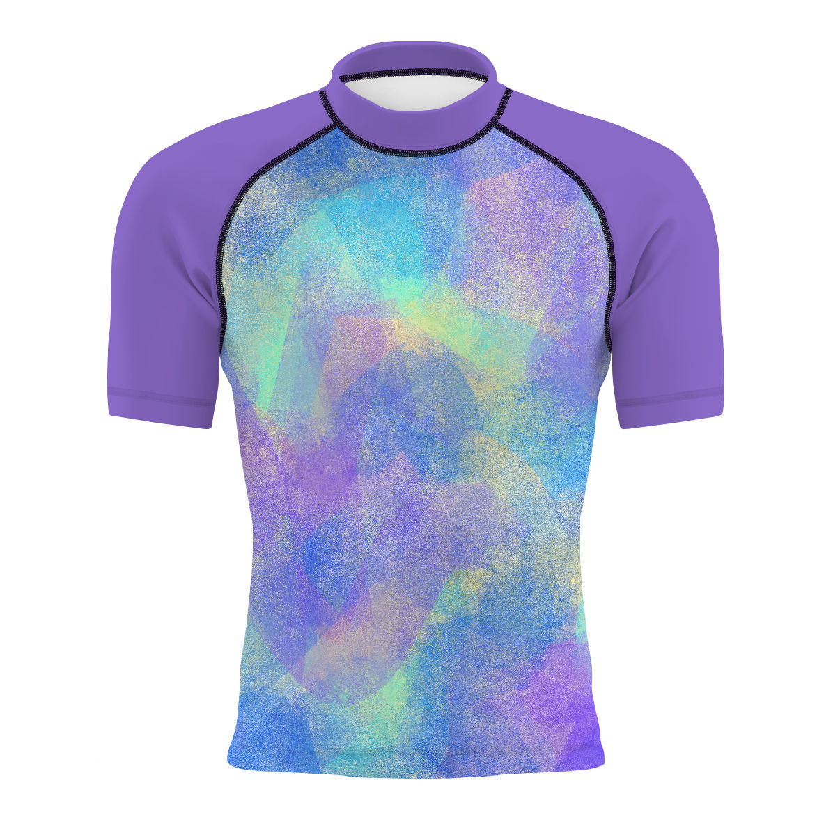Abstract Marks - Surf Rash Guard UPF50+ de Manga Corta para Hombre