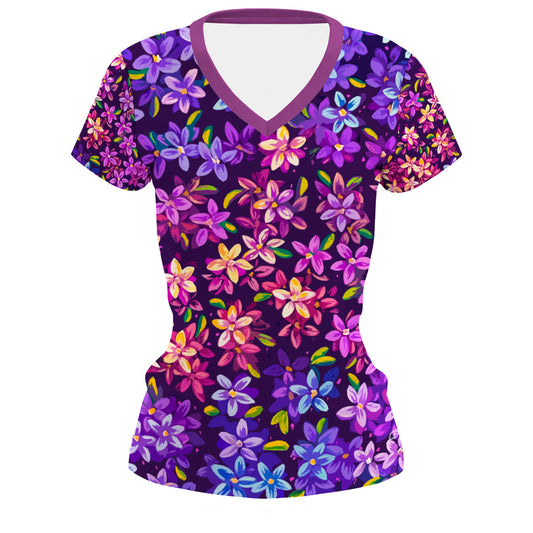 Fairy Flowers - Performance Shirt de Manga Corta para Mujer