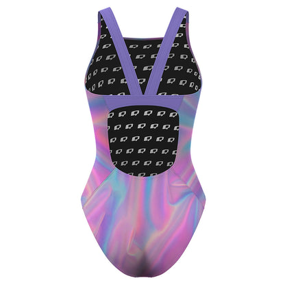 Holographic Swim - Classic Strap Swimsuit