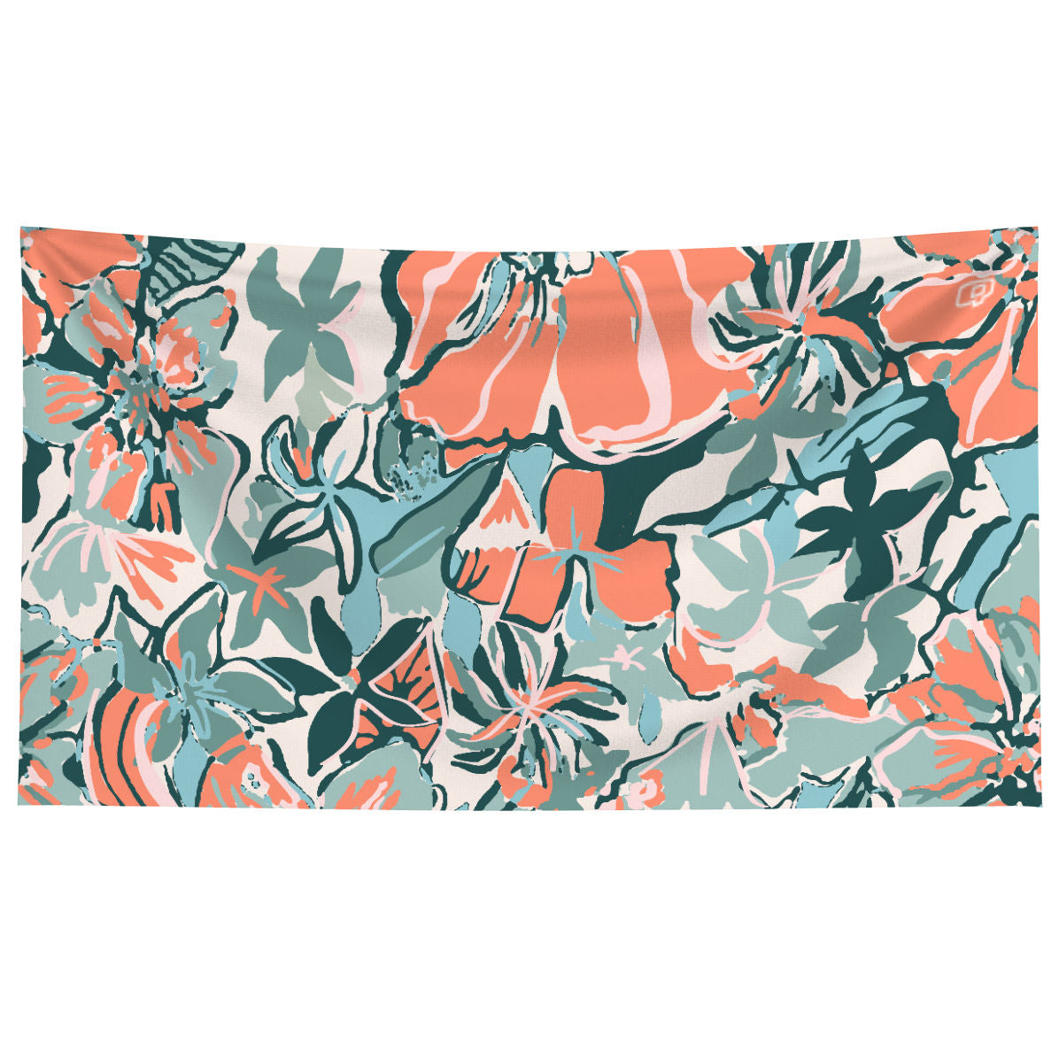 Pink flora - Microfiber Swim Towel