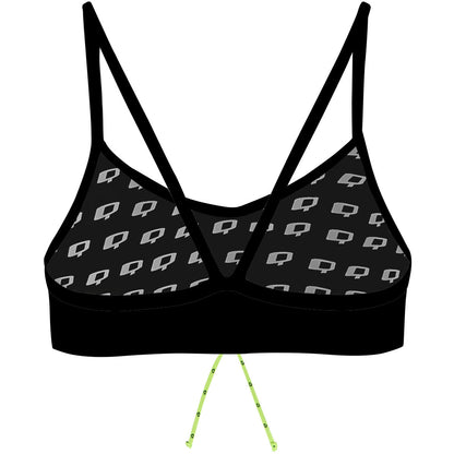 FLOWER NIGHT - Bandeau Bikini Top