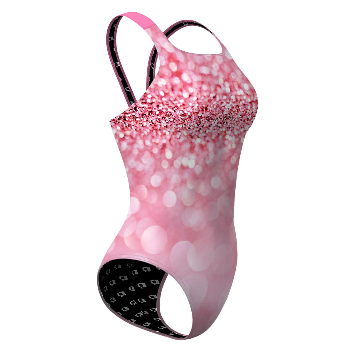 Rosé Glitter - Classic Strap Swimsuit