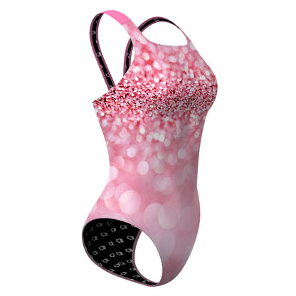 Rosé Glitter - Classic Strap Swimsuit