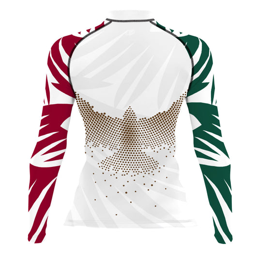 México - Águila - Surf Rash Guard UPF50+ de Manga Larga para Mujer