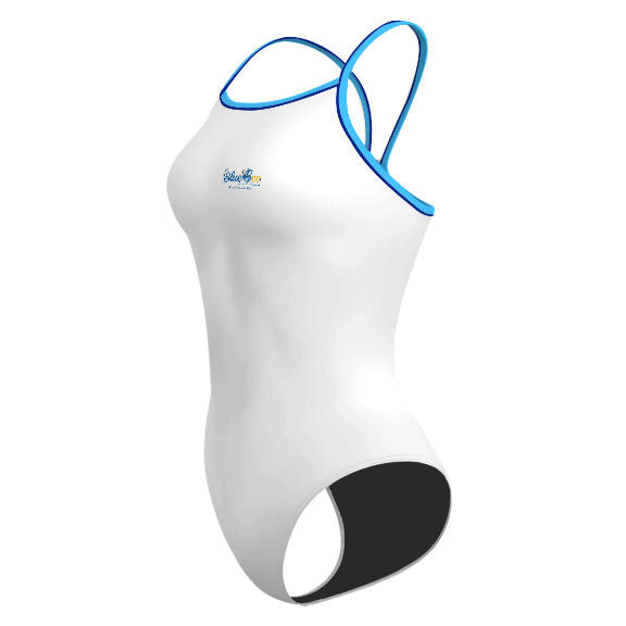 blue bee 2 - Traje de Baño Skinny Strap Sólido - PERSONALIZADO