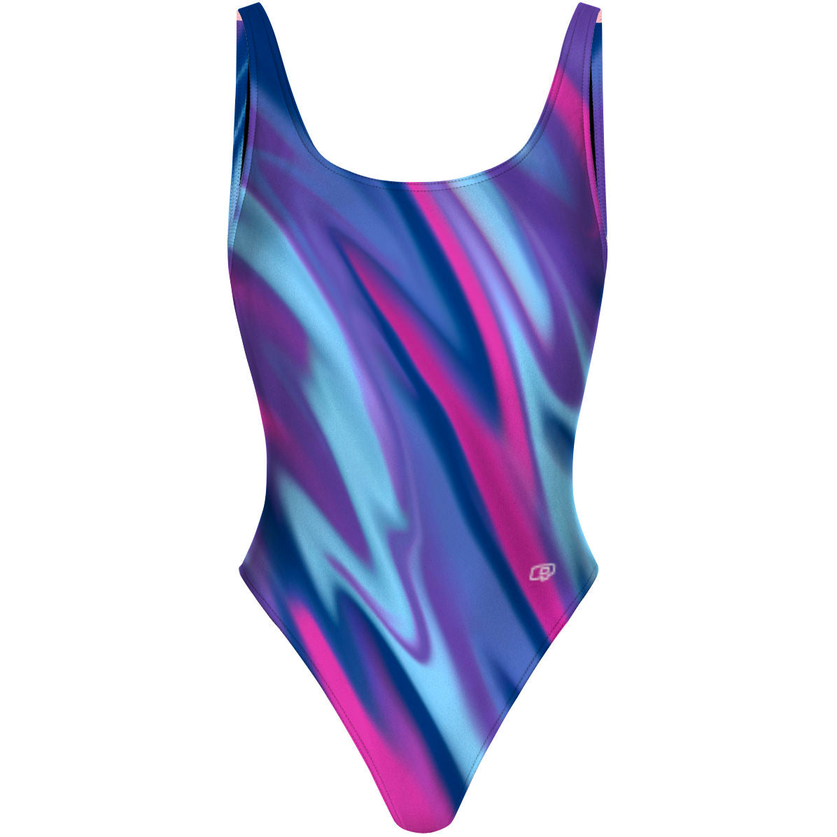Amorphous Blur - Traje de Baño High Hip de una pieza