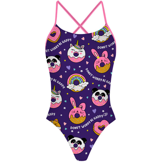 Donut Worry - "X" Back Swimsuit
