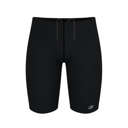 Solid Black - Solid Jammer Swimsuit