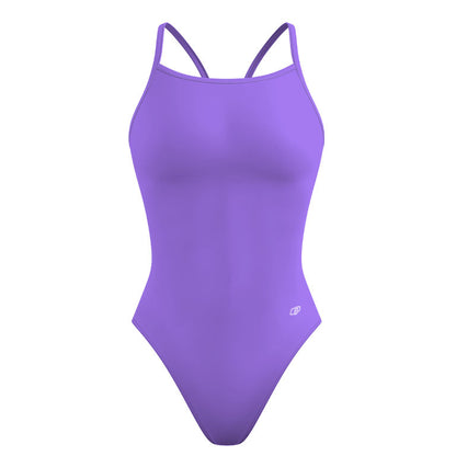 LILA SOLIDO - Solid Skinny Strap Swimsuit - PERSONALIZED