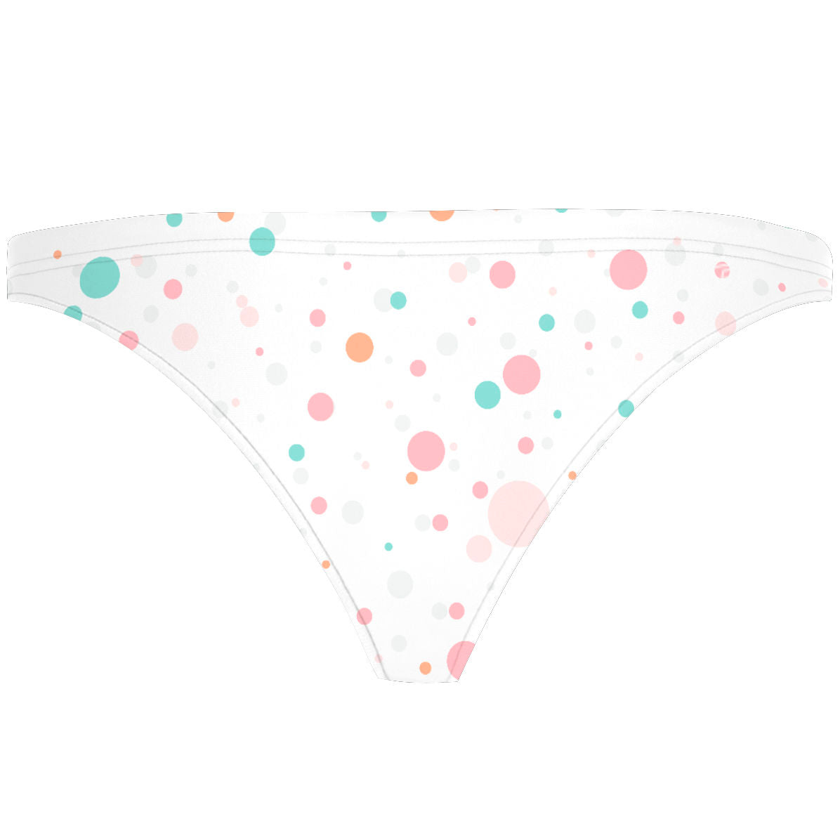 Multicolor Polka Dots - Tieback Bikini Bottom