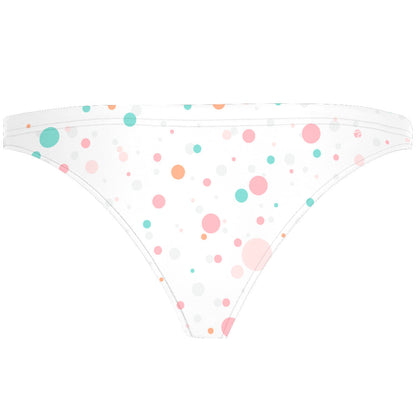 Multicolor Polka Dots - Tieback Bikini Bottom