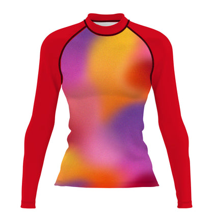 Blended movement - Surf Rash Guard UPF50+ de Manga Larga para Mujer
