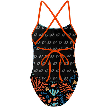 Sweet Coral - Tieback One Piece Swimsuit