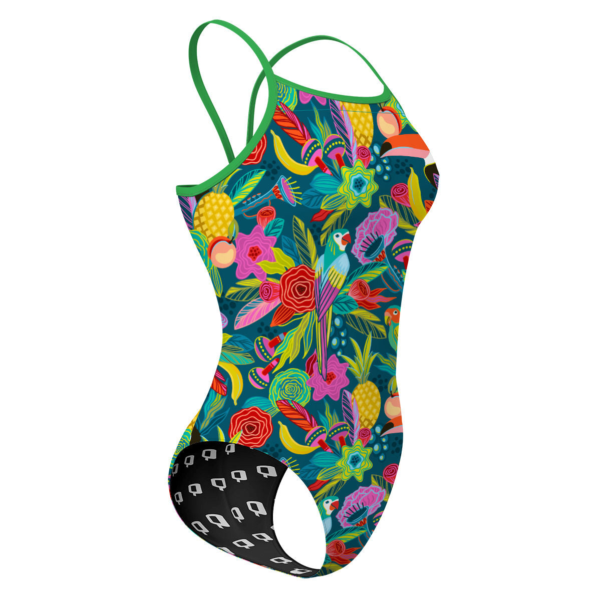 Vibrant Toucan - Sunback Tank Swimsuit