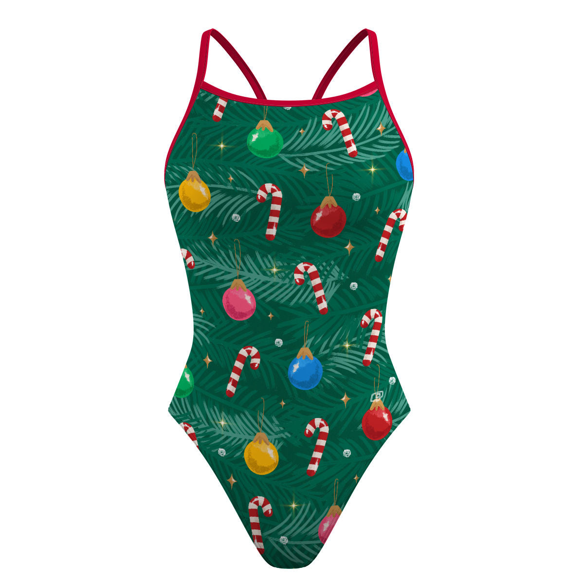 Colorful Christmas Tree - Traje de baño Skinny strap