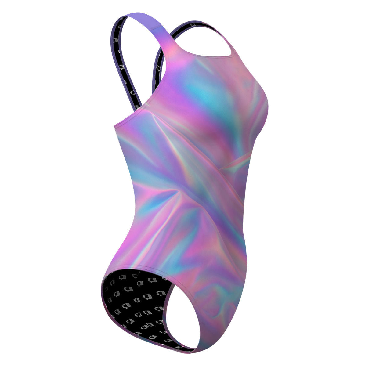 Holographic Swim - Classic Strap Swimsuit