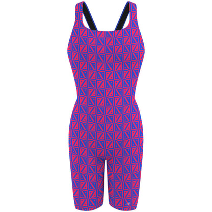 Diamond Grid - Traje de Baño Jammer Classic Strap a la rodilla