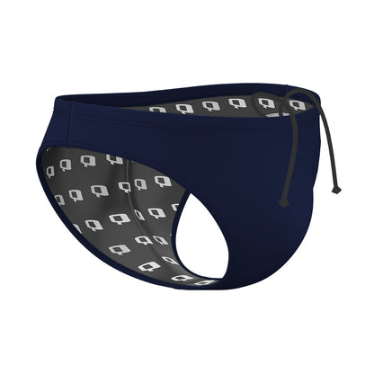 Solid Navy - Solid Waterpolo Brief Swimsuit