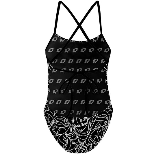 Spiderweb Temptation - Tieback One Piece Swimsuit