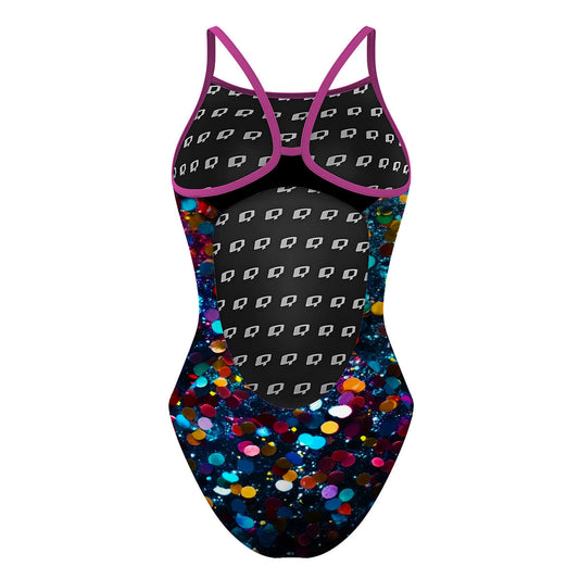 Glitter Party - Skinny Strap Swimsuit