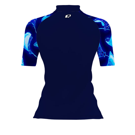 Manta Rays - Women's Surf UPF50+ Short Sleeve Rash Guard