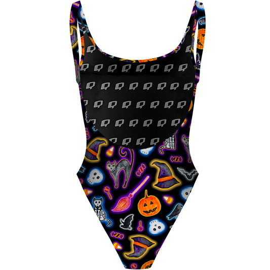 Halloween Trick or Treat - Traje de Baño High Hip de una pieza
